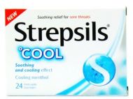 Strepsils Cool (Soothing and cooling effect) - 24 Antiseptic Lozenges